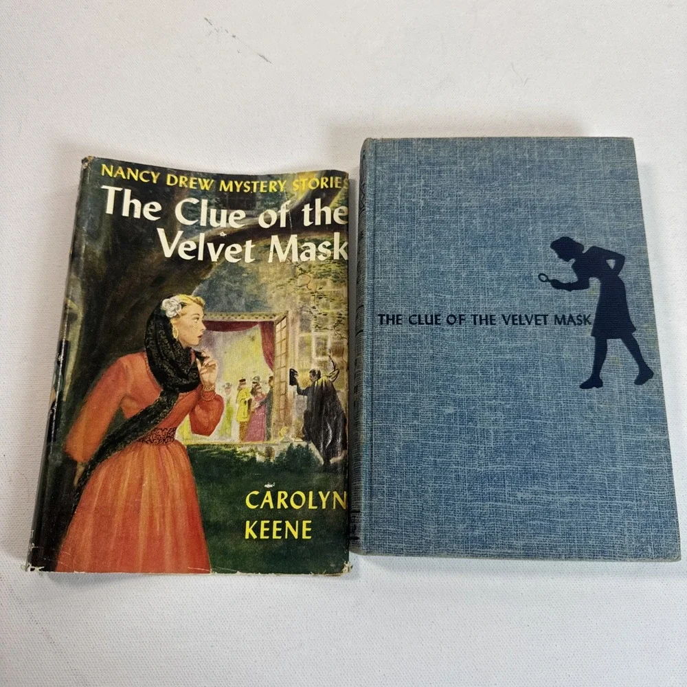 Vintage Nancy Drew #30 The Clue of the Velvet Mask HC/DJ Carolyn Keene Grosset